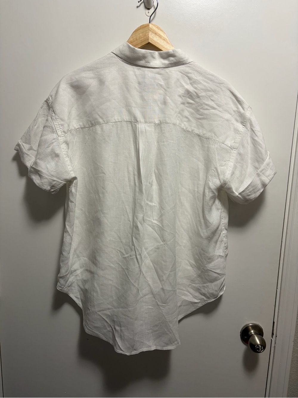 Baird McNutt Irish Linen for J Crew Capitaine Shirt Women’s Size Medium - Picture 6 of 6